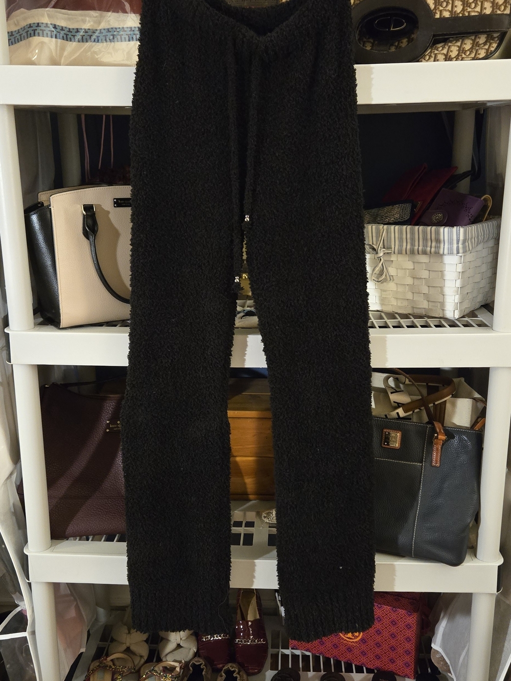 POL Black Fuzzy Pants - Medium
